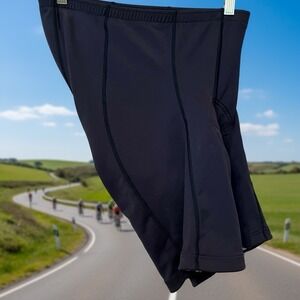 Supergo Cycling Shorts Mens Large Black Padded Compression Bicycle Racing